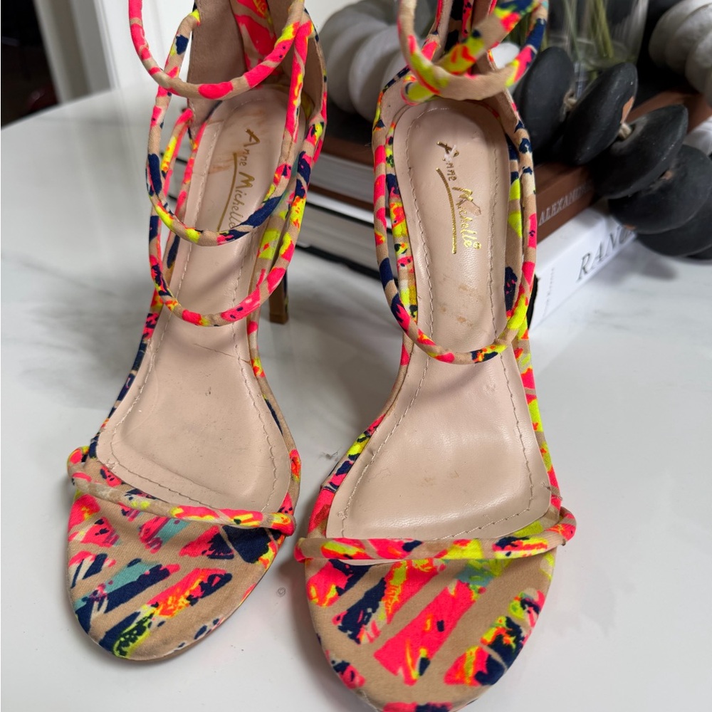 Ann Michell Vibrant Multicolor Heels